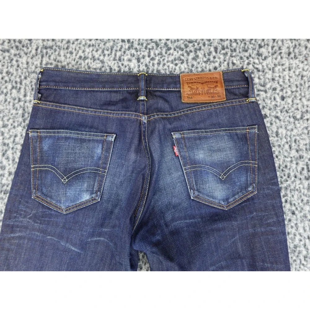 Levi's 511 Slim Fit Jeans Mens 30x32 Dark Indigo Made in Japan 86888-0005